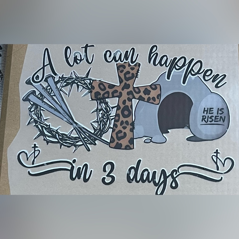 Leopard Print Cross DTF transfer